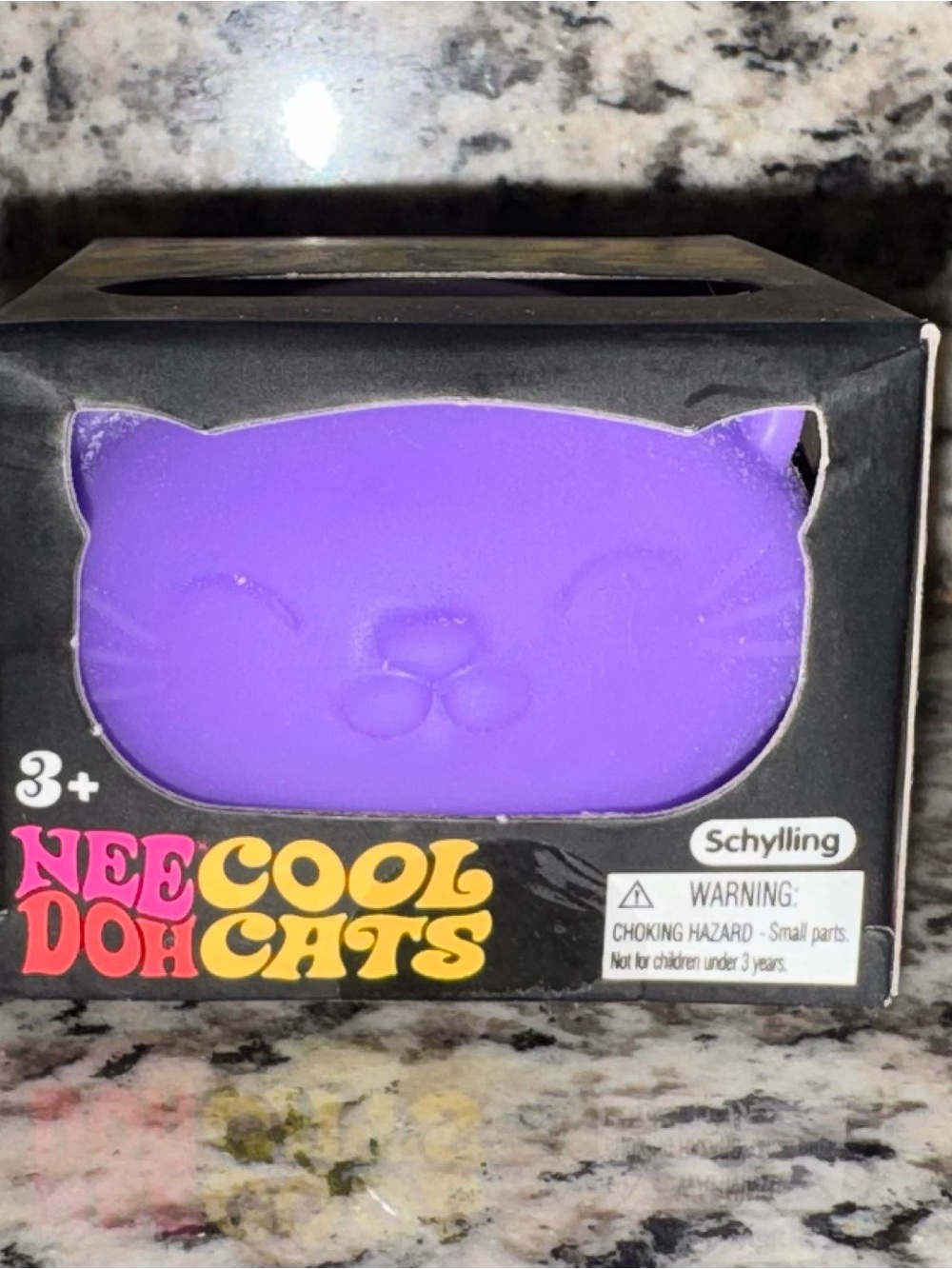 NeeDoh Cool Cats Purple Squeeze Toy